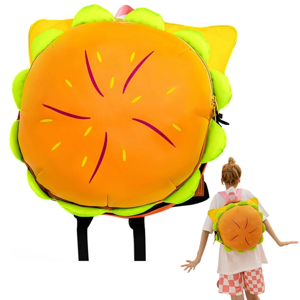 Amazon.co.jp: WUPKL チーズバーガーバックパック マルチ
